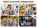 Foldable Leak-Proof Insulated Cooler Bag, Portable Soft Cooler Bag for Picnic, Camping, Outdoor V1237-ZY-917-044