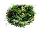 Slimline Artificial Green Wall Disc Art 60cm Colour Fresh UV Resistant V637-DP9862