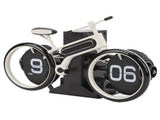 Bicycle Flip Clock Bike Shaped Flip Clock Battery Operated Retro Vintage Flip Down Desk Clock V1294-YM0901-3115240045411