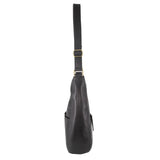 Pierre Cardin Womens Italian Leather Bag Perforated Cross Body Travel - Black V563-PC-3343-BLK