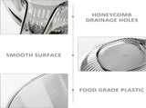 Drain Basket - Sieve with Funnel - Draining Sieve - Kitchen Sieve - Drying Rack - Plastic - Draining V1188-MS101-02044-1