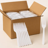 1200x Reusable Plastic Forks Cutlery Bulk BPA Free Extra Strong V563-PC1955-50-1BOX