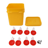 Automatic Chicken Waterer Cup with 12L Handheld Barrel Poultry Drinking Equipemnt for Goose Duck V1294-YM0706-3111230182712