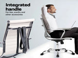 Artiss Computer Desk Office Chair Set PU Leather Wall Mount Foldable Table White DESK-WALL-8147-WH