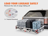 49.4 x 22.4 x 7.1 in Hitch Cargo Carrier, 500lb Capacity Trailer Hitch Mount Aluminum Cargo Basket, V952-CHXLK47206500F92QV0