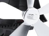 Magnetic Wall Mounted Fireplace Fan Silent Operation 5 Blade Heat Powered Wood Stove Fan Log Wood V1294-YM0901-3114230124113