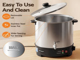 Devanti 16L Wax Melter Candle Making 1500W Melting Pot Furnace Quick Pour Spout Soy Soap WAX-16-16L-SS