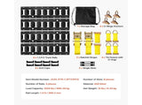 E-Track Tie-Down Rail Kit, Pack 0.4 m E Tracks Set, 21 Pcs Includes 2 Ratchet Straps & O-Rings & V952-SPEXGD13FT15AAGQD001V0