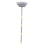 Garden Rake Wide Leaf Rake for Shrub with 25 Tines Yard Thatching Rake with Adjustable Handle for V1294-YM0901-3111240320811