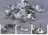 100 Pieces Crystal Upholstery Nails for Sofa, Decorative Tacks and Buttons Set for Furniture V1366-AZ2-W-21482