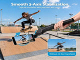 Devanti 3-Axis Gimbal Stabilizer with Tripod for Smartphone, Foldable Selfie Stick PSL-L9-F3G-BK