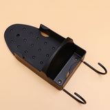Wall Mounted Electric Iron Holder Rack, Strong Stainless Steel Hook in Black, and Space-Saving V1370-AZ4-10677