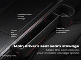 DEIKAL 2 Pack Car Leather Cup Holder Gap Bag - Car Seat Gap Filler & Organizer, Adjustable Seat Gap V1189-LWWAL-20260325-00119
