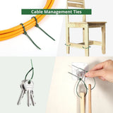 500 PCS Dark Green Zip Tie,6 Inch Garden Binding Strap,Heavy Duty UV Resistant Gardening V1192-AZ-W-17294
