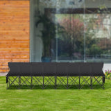 VEVOR 8 Seat Portable Folding Sport Bench Outdoor Camping Chair with Carry Bag V952-BKZDYDZYDKB84K243V0