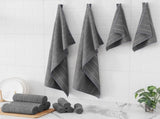 Homaxy Microfiber Kitchen Towels and Dishcloths Set 28 x 16 Inch & 12 x 12 Inch with 100% Cotton V1258-DP02-F-134