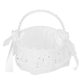 Flower Lace Basket White Romantic Basket Candies Container Wedding Ceremony Decoration5707 V1294-YM0721-3115200142813