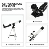 Telescope for Kids Beginners Adults,Aperture Refractor Telescopes for Astronomy Beginners,Portable V1366-AZ2-W-24471