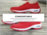 Women's Sport Shoes, 1 Pair Red Fashion Sneakers with Comfortable Sole for Daily Wear and Active V1369-AZ3-W-19472