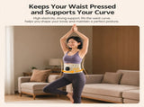 EMS Microcurrent Pulse Waist Massage Belt with Graphene Heating & Lumbar Support, Foldable & V1341-ZY-VP6ESSZV-B