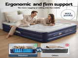 Weisshorn Air Mattress Queen Inflatable Bed 46cm Air bed Cube AMAT-CUB03-46-Q-GYBL
