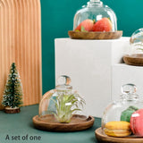 3X Multifunctional Mini Dessert Serving Stand Cake Dish with Dome Lid Platter Cake Plate for Home V1366-AZ2-W-15712