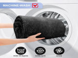 Grey Waterproof Towel Car Back Seat Cover - Universal Non-Slip Sweat-Absorbent Bucket Seat Protector V888-ELOSUNG45541