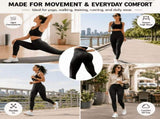 Womens High Waisted Leggings, 3D Sculpting Butt Lifting Yoga Pants, Quick Dry Squat Proof Workout V1366-AZ2-W-10812
