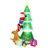 Santaco Inflatable Christmas 2.4M Xmas Tree Santa Claus INFL1055