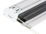 Marlow Blackout Zebra Roller Blind Curtains 90x210 Grey CD1015-90X210-GY