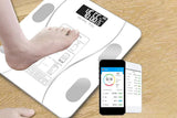 Smart Digital Bathroom Body Fat Scale 180KG Bluetooth Scales Weight -White V1263-JX-6708-1