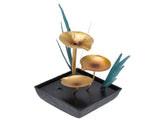 Tabletop Fountain LED Lights No Noise Compact Lightweight Classic Indoor Waterfall for Decorating V1294-YM0710-3115210156312