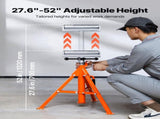 Roller Stand, Heavy Duty 1136 KG Load Capacity, 27.6"-52" Height Adjustable, 45 Steel Folding V952-ZXGDZCZJ2852OPWP7V0