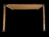 Roof Pergola Gazebo Shed Matte Black Steel Brackets and Coffee Screen DIY Kits V63-848321