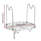 Round Wire Stainless Steel Steaming Rack With Foldable Handles Multiuse Cookware Accessory For V1369-AZ3-W-14959