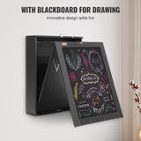 Wall Mounted Desk, Fold out Convertible Desk, Multi-Function Folding Wall Table with Chalkboard for V952-FDBGZBHBZXK0THXAQV0