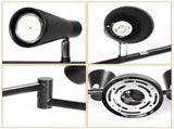 Flexible Lighting Fixture, Foldable Ceiling Spot Light with Adjustable 8 Light Heads, GU10 V1171-CX-SL8USGU10B
