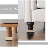 4pcs Furniture Leg Riser Plastic Soft Rubber for Sofas, Height Lift V1366-AZ2-W-22007
