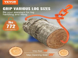 Log Skidding 45.7cm 2 Claw Log Lifting Heavy Duty Rotating Steel Lumber Skidding V952-YMQZQ18YC2ZK618WUV0
