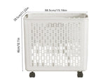 Chmadoxn Collapsible Laundry Hamper with Wheels - Foldable Storage Basket for Clothes, Toys & V1189-WXFWAL-20260326-02506