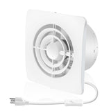 6-in Window Bathroom Exhaust Fan, Wall Mount Exhaust Vent Fan for Kitchen Garage Ventilation, 17W, V1370-AZ4-06448