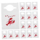 100 Pcs Disposable Crab Bibs for Lobster Eating, Bibs for Men, Women, and , Seafood Dining V1369-AZ3-W-21917