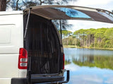 Universal Mosquito Net for Car Tailgate with Magnetic Attachment, Black, 165x165cm, Compatible with V1188-MS-325-1028