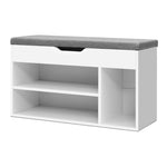 Artiss Shoe Rack Bench Shoe Cabinet White Allen FURNI-N-BENCH-145-WH