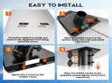 Pipe Adapter for Starlink Gen 3, Metal Mounting Connector for Starlink V3 Standard Dish to Wall/Pole V1181-ZY004
