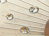 Silver Gold Silver Dandelion Wall Clock Home Decor Clock Modern Wall Clock High-Quality Clock V1347-115-SIL-18295
