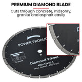 BAUMR-AG 400mm Professional Concrete Demolition Saw 94cc 2-Stroke, Wet and Dry Demo Cutting, 16" V219-SAWCONBMP1MA