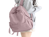 BJLFS Unisex Lightweight Water-Resistant Backpack, Black Purple V1189-LWWAL-20260325-00071