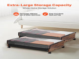 Under Bed Storage with Wheels, 650 x 460 x 180 mm Underbed Containers, Underbed Shoes Organizer with V952-CDCWKFTMBYDLATMLN001V0