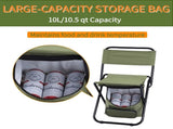 3-in-1 Outdoor Folding Chair with 10L Insulated Bag Lightweight, 300LBS Capacity, All-Season V1107-CS-OLGPFGG29
